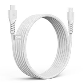 SHIBA-Long 2m Câble USB C vers USB C 60 W, Câble tressé de Type C vers C Charge Rapide Compatible avec iPhone 15, iPad Pro, MacBoo[7