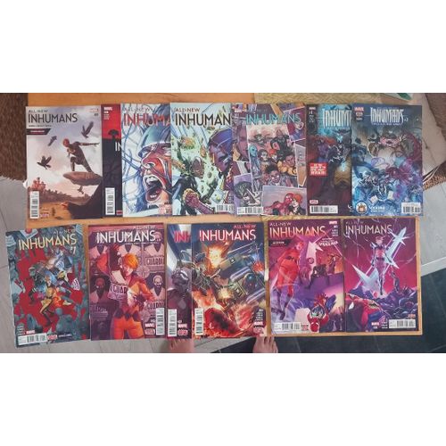 All New Inhumans - Lot De 13 Comics Marvel - En Anglais - Serie Complete