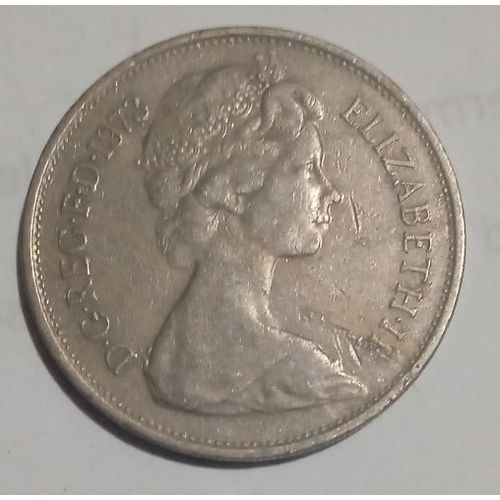 Pièce De Monnaie - 10 New Pence - " Reine Elizabeth I I "- 1973 - Royaume-Uni
