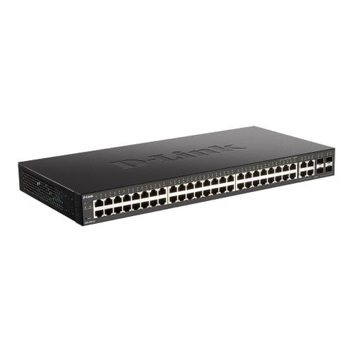 D-Link DGS 2000-52MP - Commutateur - C3 - Géré - 48 x 10/100/1000 (PoE+) + 4 x combiné Fast Ethernet/Gigabit SFP - Montable sur rack - PoE+ (370 W)