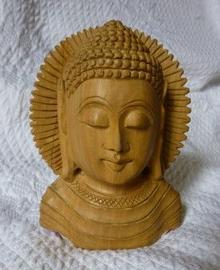 Sculpture en bois Bouddha 13cm