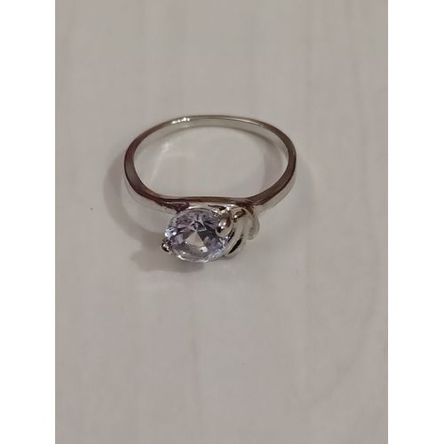 Bague Métal Argenté,Aile,Strass Rond Transparent,Taille 18.79 Mm