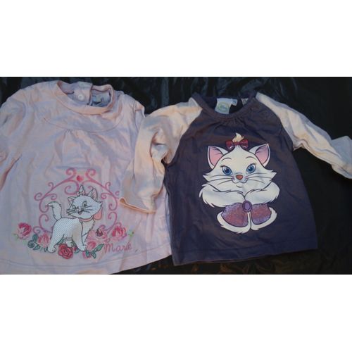 Lot De 2 Hauts Bébé Fille Disney Marie Les Aristochats Taille 3 Mois Idée Cadeau