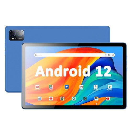 Tablette Tactile 10 Pouces Android 12 Octa Core 8GB+256GB 4G LTE Double SIMe Bleu YONIS