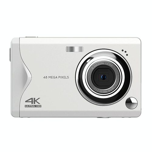 Appareil Photo Numérique 4K HD Écran IPS Autofocus 48MP Longue Durée Blanc YONIS