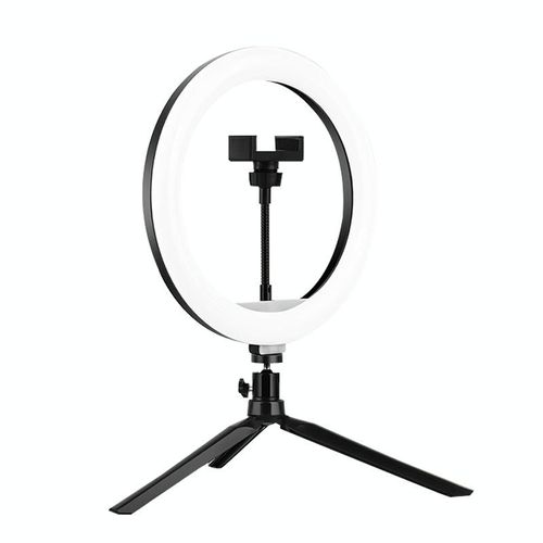 Ring Light LED 10 Pouces Réglable Avec Trépied Et Pince Téléphone YONIS