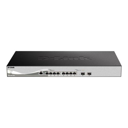 D-Link DXS 1210-10TS - Commutateur - intelligent - 8 x 10GBase-T + 2 x SFP+ - de bureau, Montable sur rack