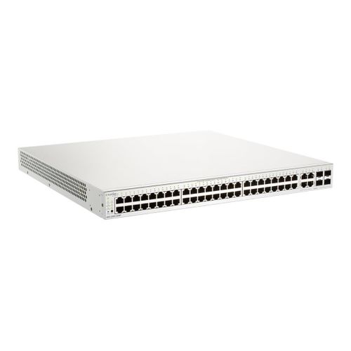 D-Link Nuclias Cloud-Managed DBS-2000-52MP - Commutateur - intelligent - 48 x 10/100/1000 (PoE+) + 4 x SFP Gigabit combiné - Montable sur rack - PoE+ (370 W) - avec 1 an de Nuclias Cloud...