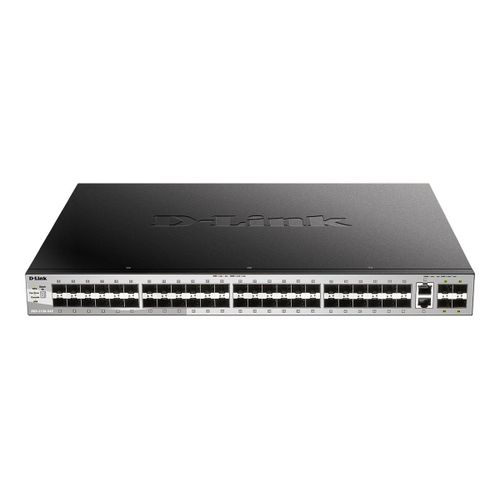 D-Link DGS 3130-54S - Commutateur - L3 Lite - Géré - 48 x SFP + 2 x 10 Gigabit Ethernet + 4 x 10 Gigabit SFP+