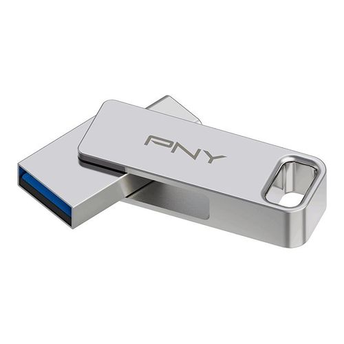 PNY Duo-Link - Clé USB - 64 Go - USB 3.2 Gen 1 / USB-C