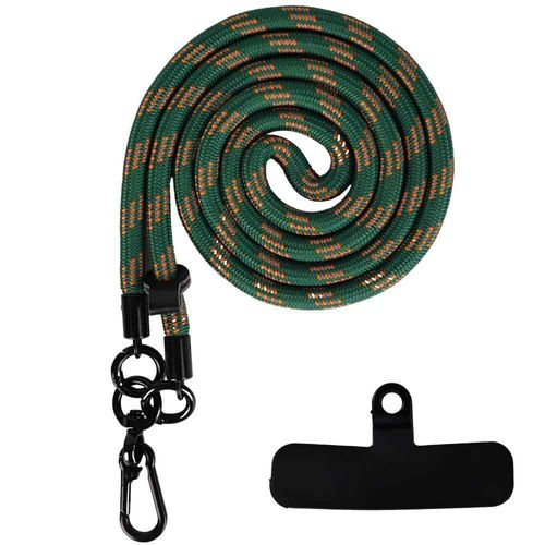 Lanière De Téléphone Universelle Réglable,120cm,Réinitialisation De Cou,Anti-Perte,Chaîne Épaisse,Dragonne Avec Joint- Vert-B5891