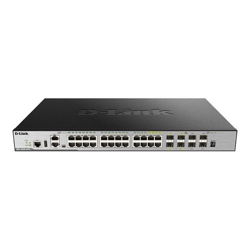 D-Link DGS 3630-28TC - Commutateur - C3 - Géré - 20 x 10/100/1000 + 4 x SFP Gigabit combiné + 4 x 10 Gigabit SFP+ - Montable sur rack
