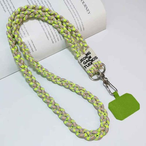 Longe De Téléphone Portable Longue Bandoulière,Lanière D'alpinisme En Plein Air,Lanière De Bain Universelle- Vert-D2861