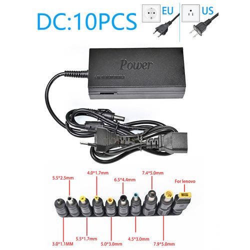 Adaptateur secteur universel pour ordinateur portable,chargeur portable pour Bali,Acer,Sony,Lenovo,Dell,Hp,gelée- 10DC-E50701