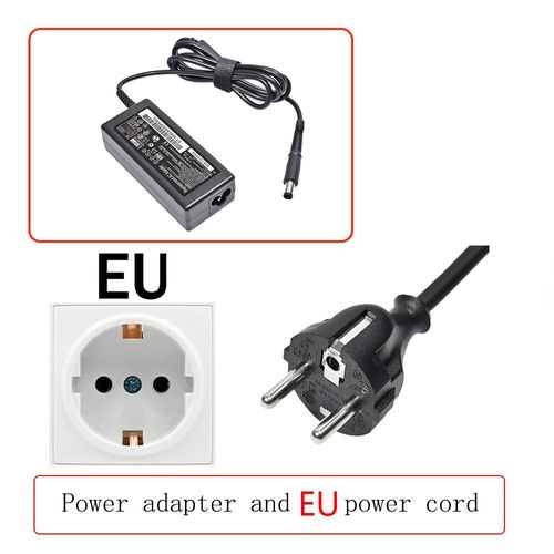 Chargeur adaptateur secteur pour ordinateur portable HP ElitePle,65W,19.5V,3.33A,810,G1,810,820,G1,820,840- add EU power cord