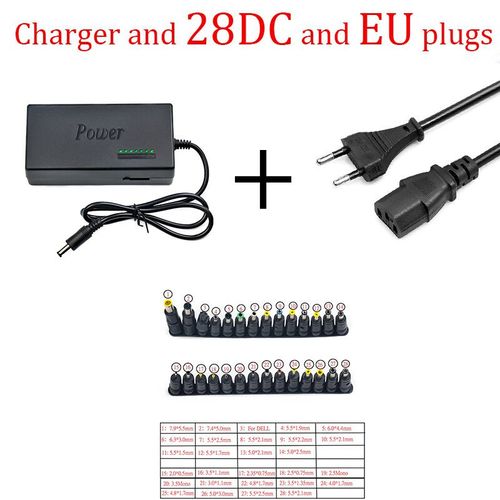 Adaptateur secteur portable universel pour ordinateur portable,chargeur pour Dell,Toshiba,Hp,Bali,Acer,Sony,Lenovo- 28DC and EU