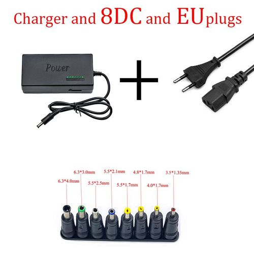 Adaptateur secteur portable universel pour ordinateur portable,chargeur pour Dell,Toshiba,Hp,Bali,Acer,Sony,Lenovo- 8DC and EU