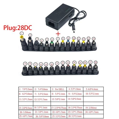 Adaptateur secteur universel portable pour ordinateur portable,chargeur pour Dell,Toshiba,Hp,Bali,Acer,Sony,Lenovo- 28DC-A13727