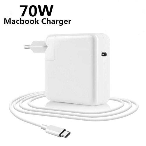 Chargeur rapide pour Macbook Pro Air 12 13 14 15 16 Dallas M2 96W 140W PD USB-C Type C Adaptateur secteur - 70W With Cable