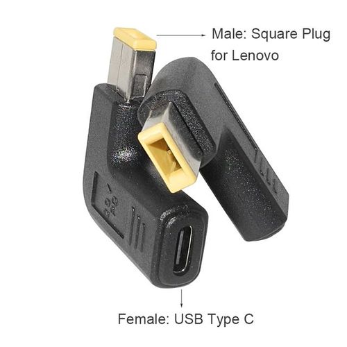 Adaptateur d'alimentation pour ordinateur portable,connecteur Dc,prise USB Type C femelle à mâle universel- For Lenovo Thinkpad