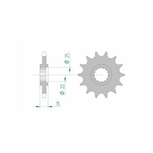 Pignon Afam Pignon Afam 14 Dents Acier Type 24506 Pas 525 Kawasaki Zx 6 R