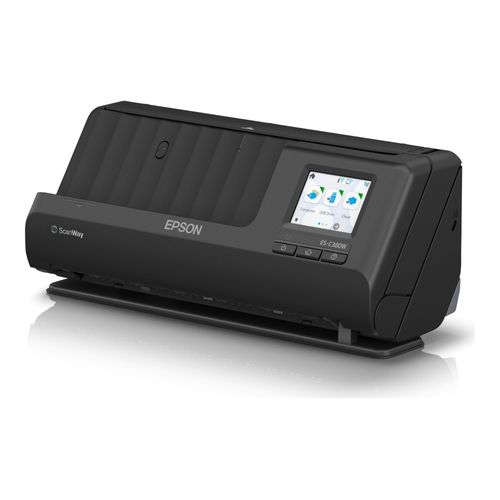 Epson ES-C380W - Scanner à feuilles - Recto-verso - A4/Legal - 600 dpi x 600 dpi - Chargeur automatique de documents (20 pages) - jusqu'à 3500 pages par jour - USB 2.0, Wi-Fi(n)