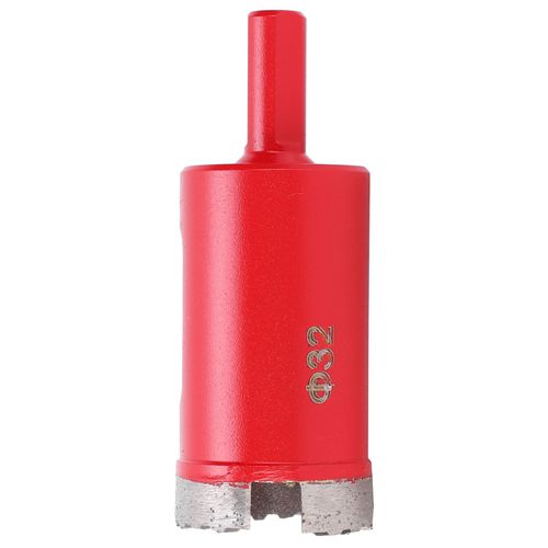 Outil de forage de scie cloche de diamant rouge en acier rapide de peu de scie de dent de vague pour le béton de marbre(d32)