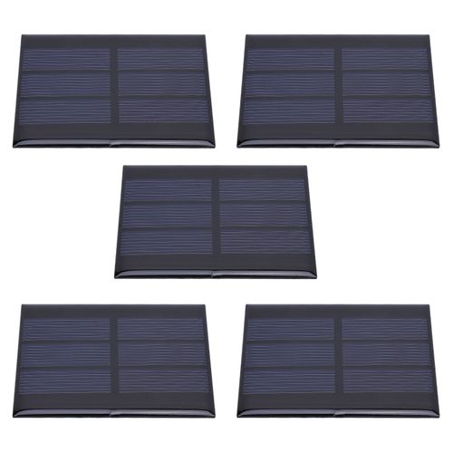 Mini système de modules de panneaux solaires, 5 pièces, projets de bricolage pour la maison, jouets, charge de batterie 0.65W DC1.5V