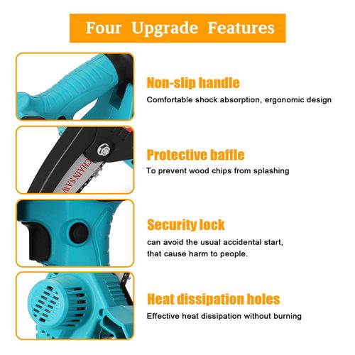 Scies alternatives, scies sabre d'extérieur, outils électriques portables sans fil avec batterie au Lithium Rechargeable, moteur de brosse