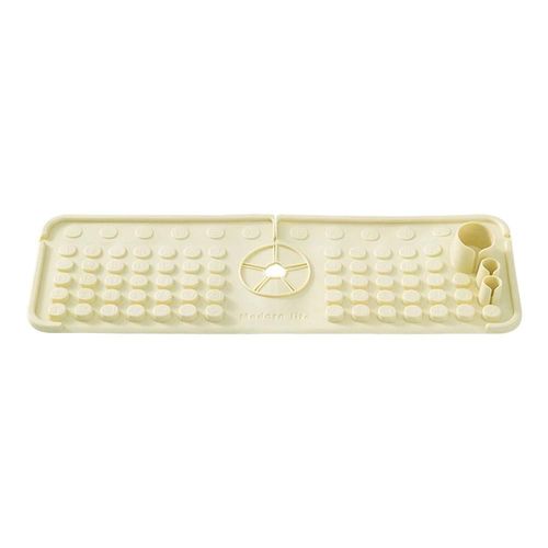 Ménage Antidérapant Drain Mat Portable Multifonctionnel Table Joint Pour Salle de Bain Riz Blanc