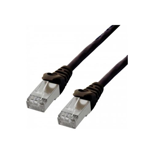 MCL - Cordon de raccordement - RJ-45 (M) pour RJ-45 (M) - 20 m - paire torsadée écrantée (F/UTP) - CAT 6 - sans crochet, bloqué - noir