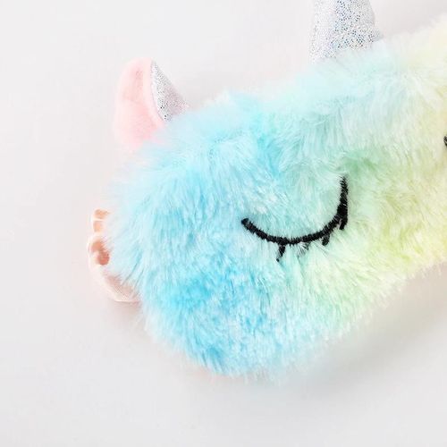 Enfants Dessin Animé Sleeping Eye Masque Respirable En Peluche Licornes Blackout Bandeau Eyeshade Pour Hommes Femmes Nouveau A