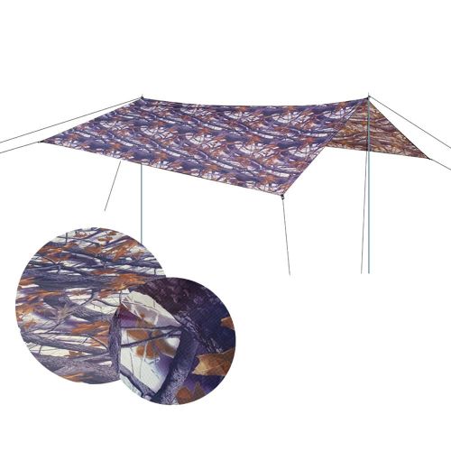 Auvent Imperméable Pare-Soleil Écran Solaire Tente Bâche Pour Camping En Plein Air Pique-Patio Feuille D'érable Camouflage