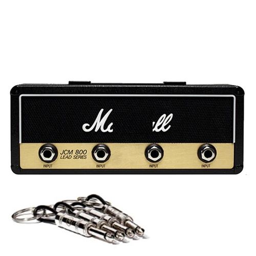 Porte-Clés Crochets Pour Musique Clé Rangement Jack Rack Jcm800 Guitare Amp Porte-Clés Mural Avec 4 Porte-Clés Noir