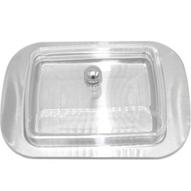 Beurrier En Acier Inoxydable Boîte De Boîte De Fromage Support De Stockage De Fromage Avec Couvercle
