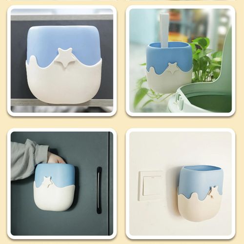 Ensemble De Pelle À Litière Pour Chat De Crème Glacée Créative Avec Seau De Rangement Pelle Pour Excréments De Chat Bleu Blanc,Costume