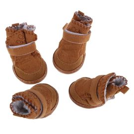 Nouveau Belle Chaud Coton Chien Chaussures Pour Animaux Bottes Bottes Rose Kaki Khaki,1