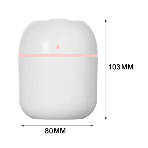 Mini Cool Humidificateurs USB Humidificateurs de bureau super silencieux pour le bureau et la chambre à coucher Blanc,220ml