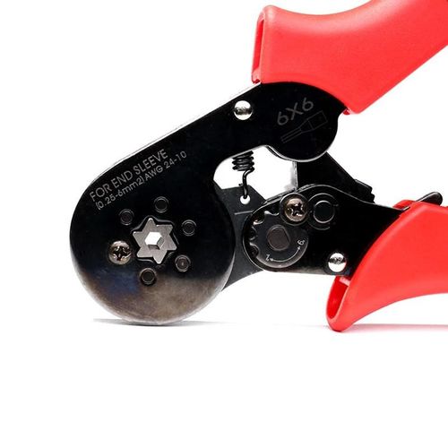 Pince à sertir 0.25-6mm AWG 24-10 Pince à sertir à borne hexagonale européenne auto-ajustable Outils à sertir Nouveau