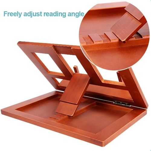 Supports De Lecture Réglables En Bois Stents De Livre De Cuisine Pliables Simples