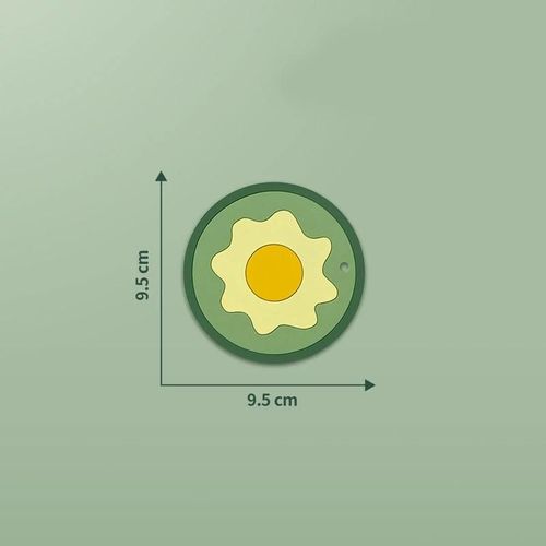 Porte-gobelet Sous-verres Tasse anti-brûlure Sous-verres Tapis en PVC résistant à la chaleur Cache-pot antidérapant Set de table Vert,Petit