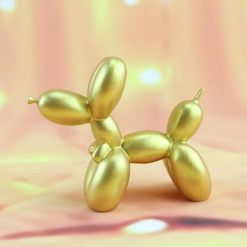 ballon chien résine sculptures faites à la main chiot statues cadeaux moderne décoration intérieure ornements de bureau or or