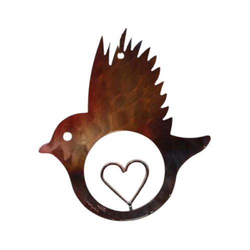 Amour Fer Oiseau Pendentif Artisanat Fait Main Ornement Suspendu Pour La Maison Fenêtre Cour Décoration Cadeaux Créatifs Nouveau