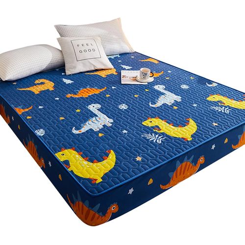 Couvre-lit de protection de matelas imperméable à l'eau Rembourré rembourré épais Couvre-lit chaud F,150cmx200cm