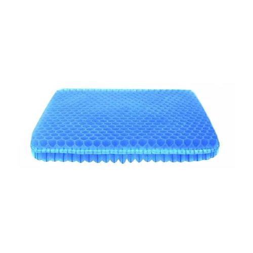 Coussin De Soulagement De La Pression En Gel Avec Nids D'abeilles Design Doux Confortable Sièges D'auto Tapis Pour Les Maisons Bureau Voiture Bleu,38x32x1.5cm
