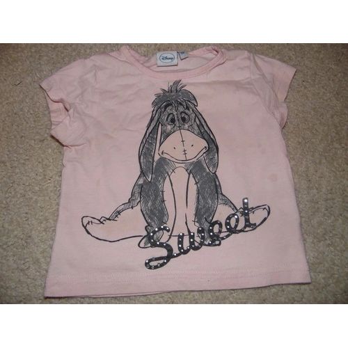 T.Shirt Bébé Fille Disney Bourriquet Taille 2 Ans Idée Cadeau