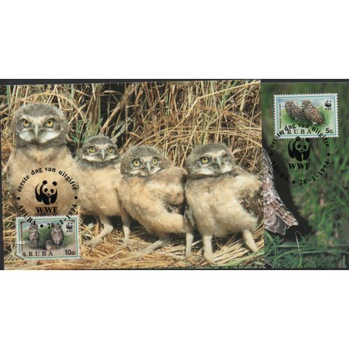 Aruba Cartes Animaux : Les Hiboux 1994