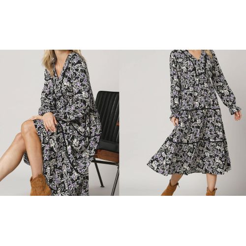 Robe Longue Volanté