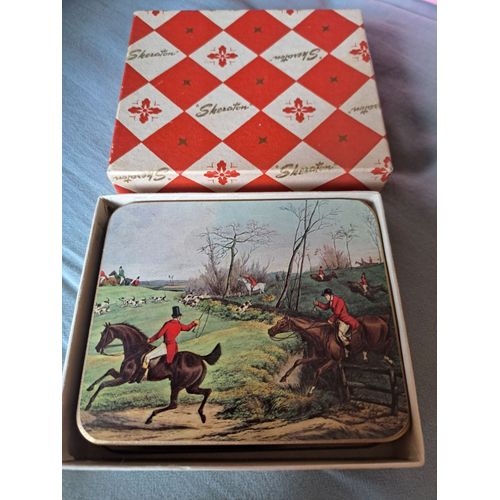 Lot De 6 Dessous De Verre Marque Sheraton Avec Boîte