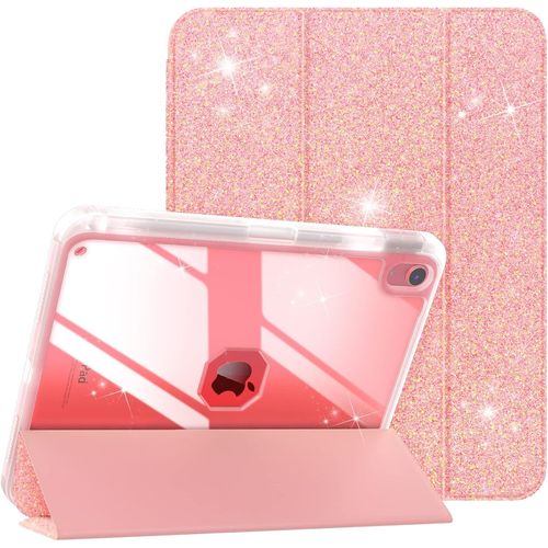 Coque Pour Ipad A16 11ème Génération 11 Pouces 2025,Ipad 10ème Génération 2022 10,9 Pouces Avec Porte Stylet,Étui Tri-Fold Transparente,Housse Avec Veille/Réveil Auto, Rose Clair S[Pad5127794]